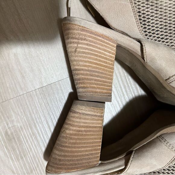 Paul Green 'Lexi' Sandal Booties Beige - Size US 5.5 Boots Open Toe Block Heel - Picture 6 of 16